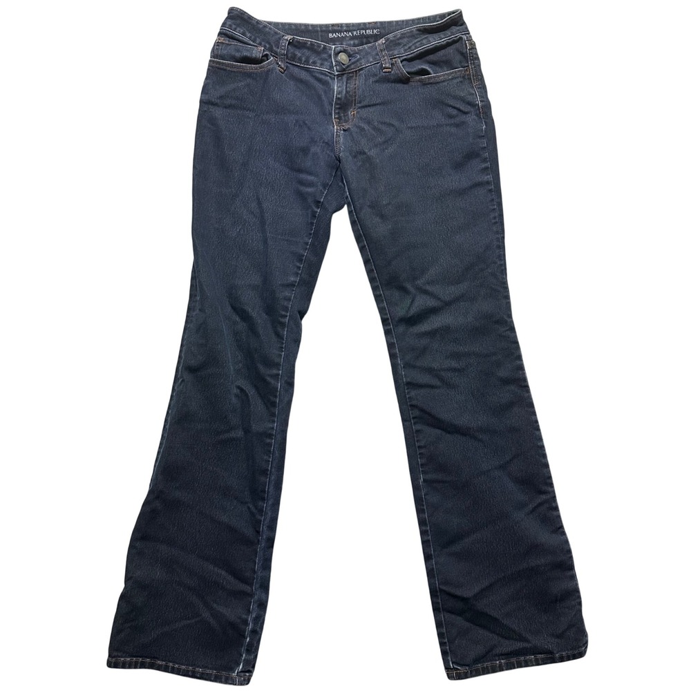 Banana Republic Curvy Boot Jeans Dark‎ Wash Women's Size 26 cottagecore